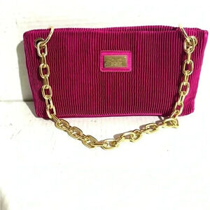 Jewel Badgley Mischka  jewel pink polyester shoulder handbag